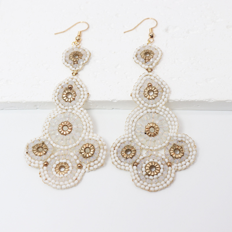 Handcrafted Beaded Hoop Earrings