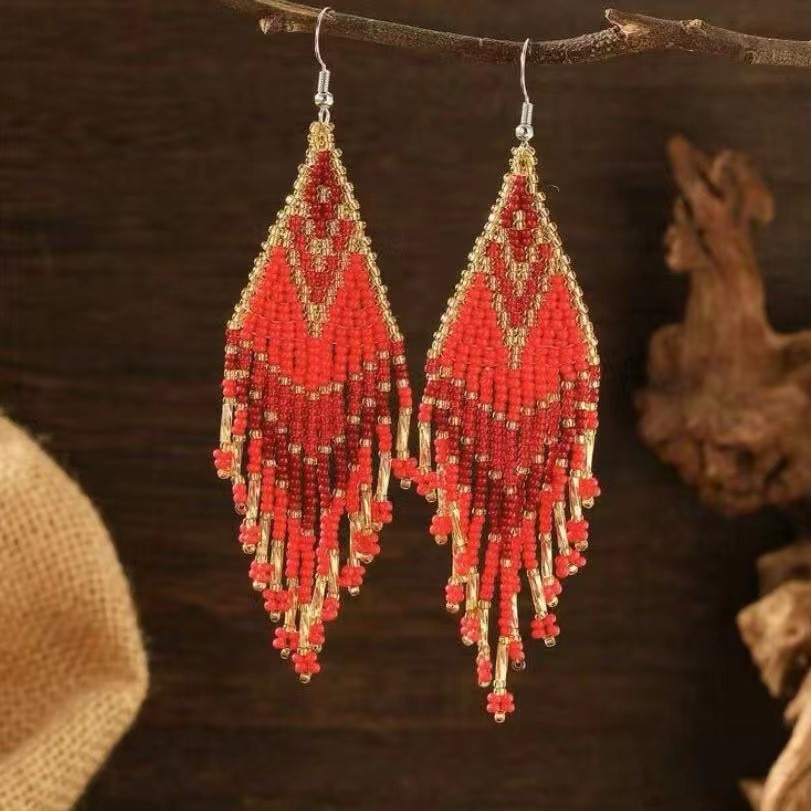  Beaded Dangle Earrings