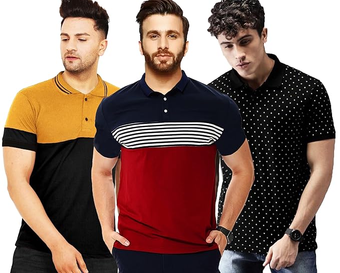 Men's Stylish Polo T-Shirts Combo