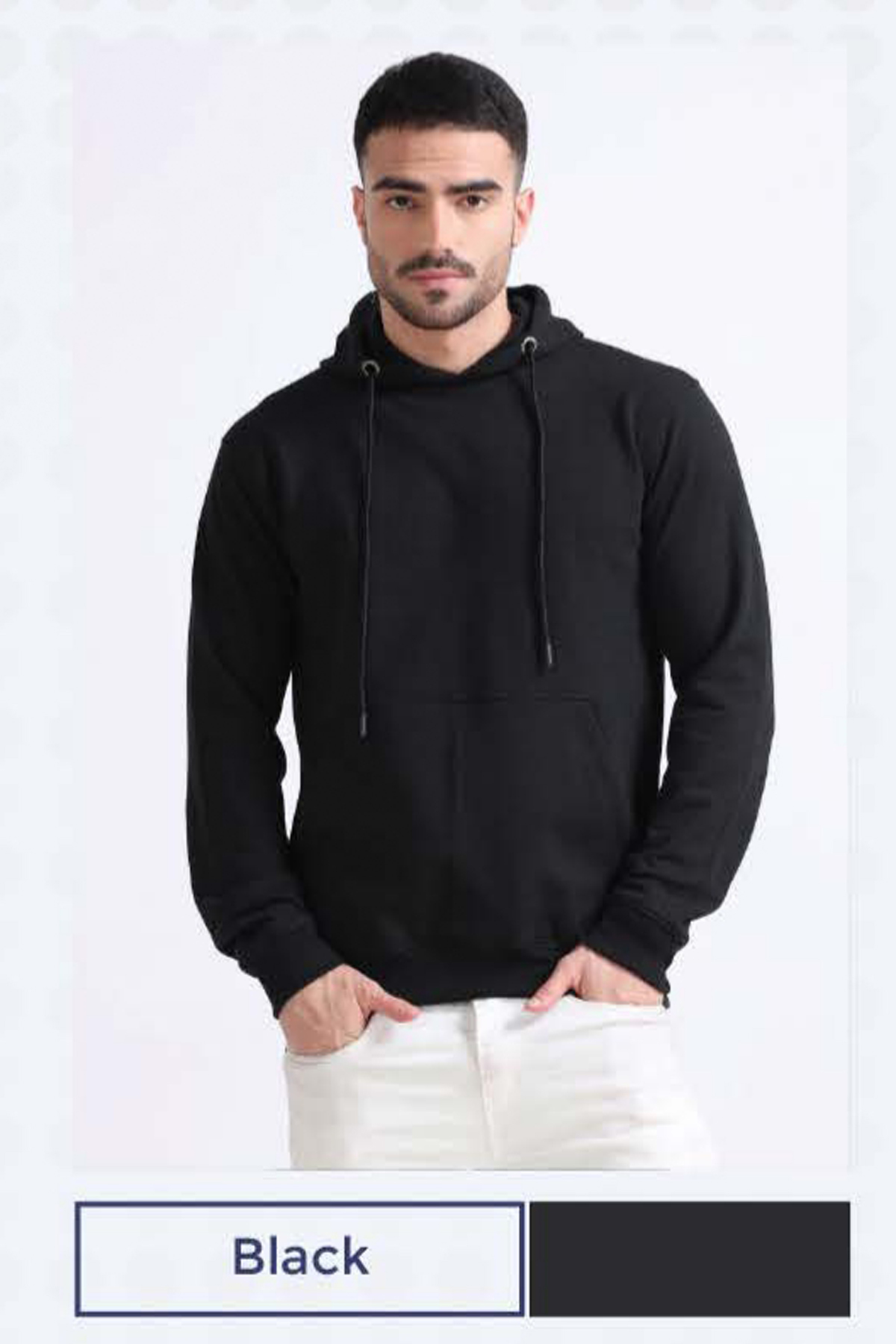 Black Hoodie Without Zip