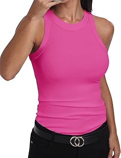 Women's Sleeveless Pink Tank Top