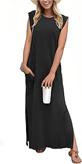 Women’s Sleeveless Black Maxi Dress