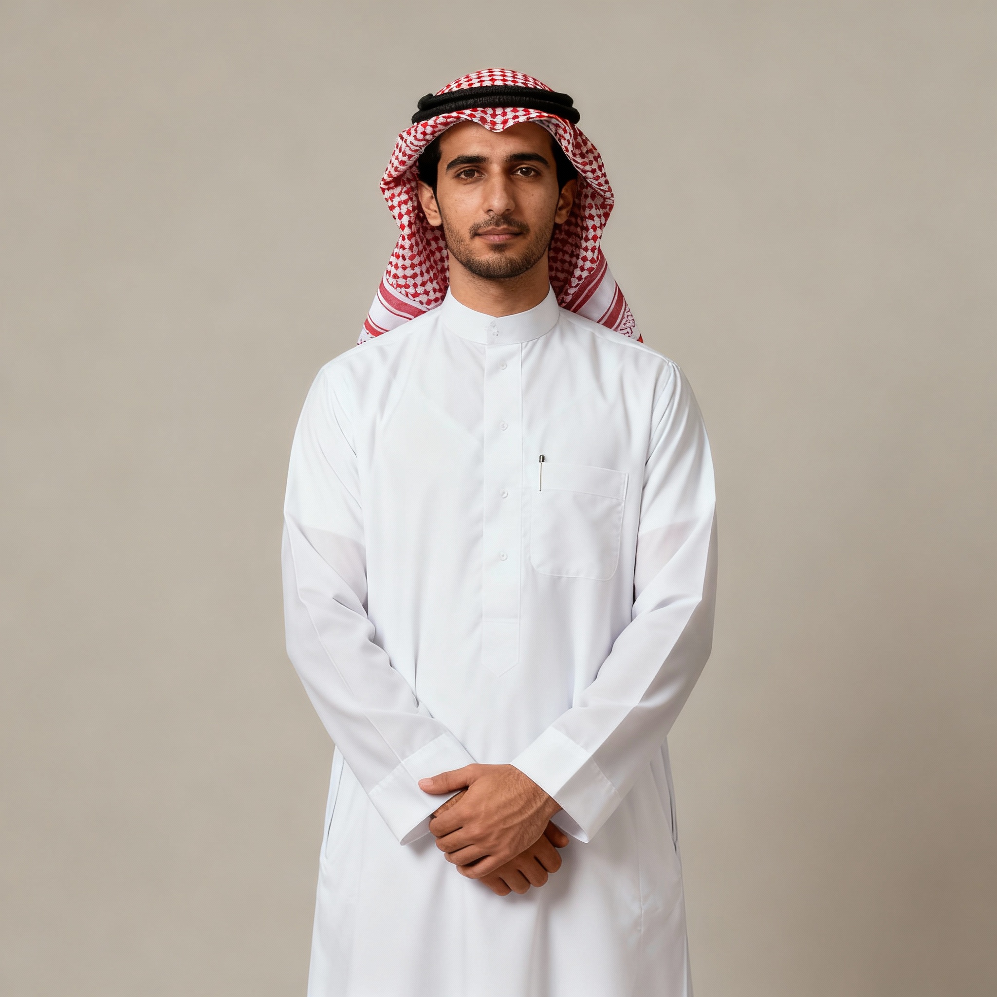 Traditional Red & White Keffiyeh Scarf – Premium Cotton
