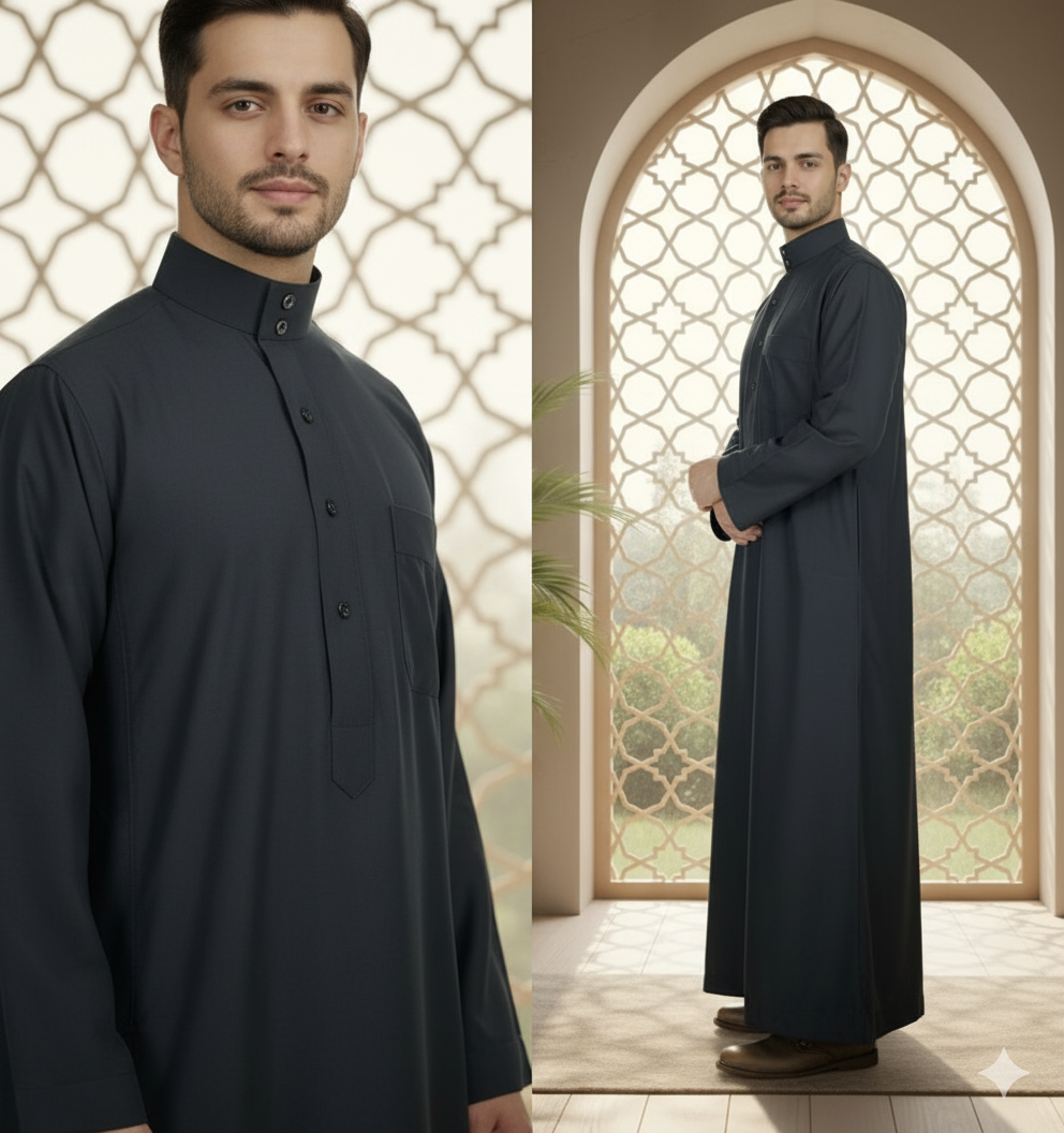 The Executive Black Thobe | Timeless Elegance & Superior Fit