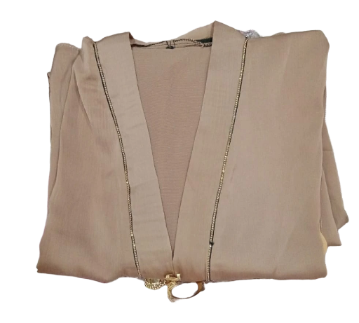 Golden Luxe Silk Abaya | Elegant Soft Premium Abaya 