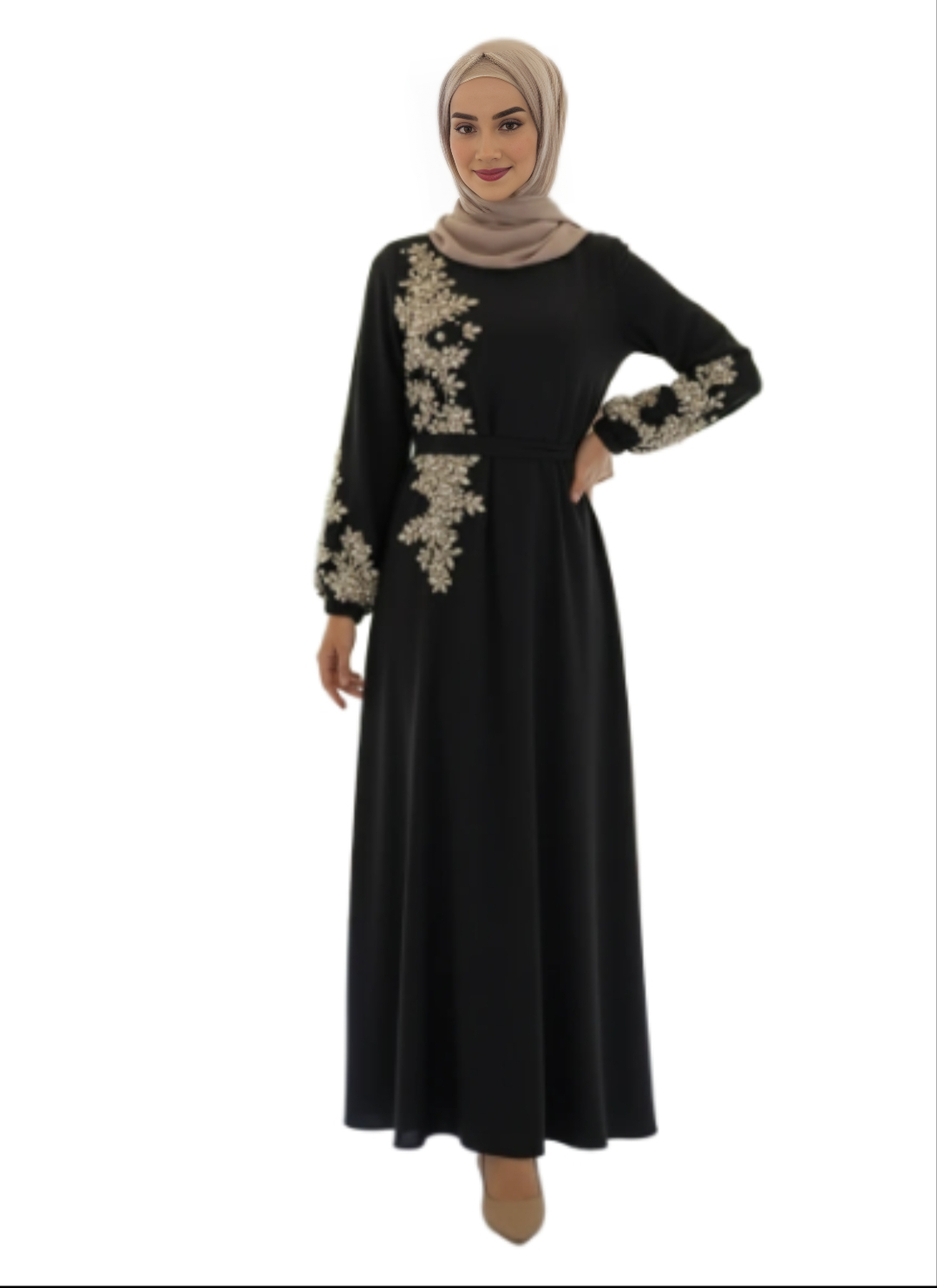 Black Embellished Abaya for Women – Modest Wear Abaya & Casual Style