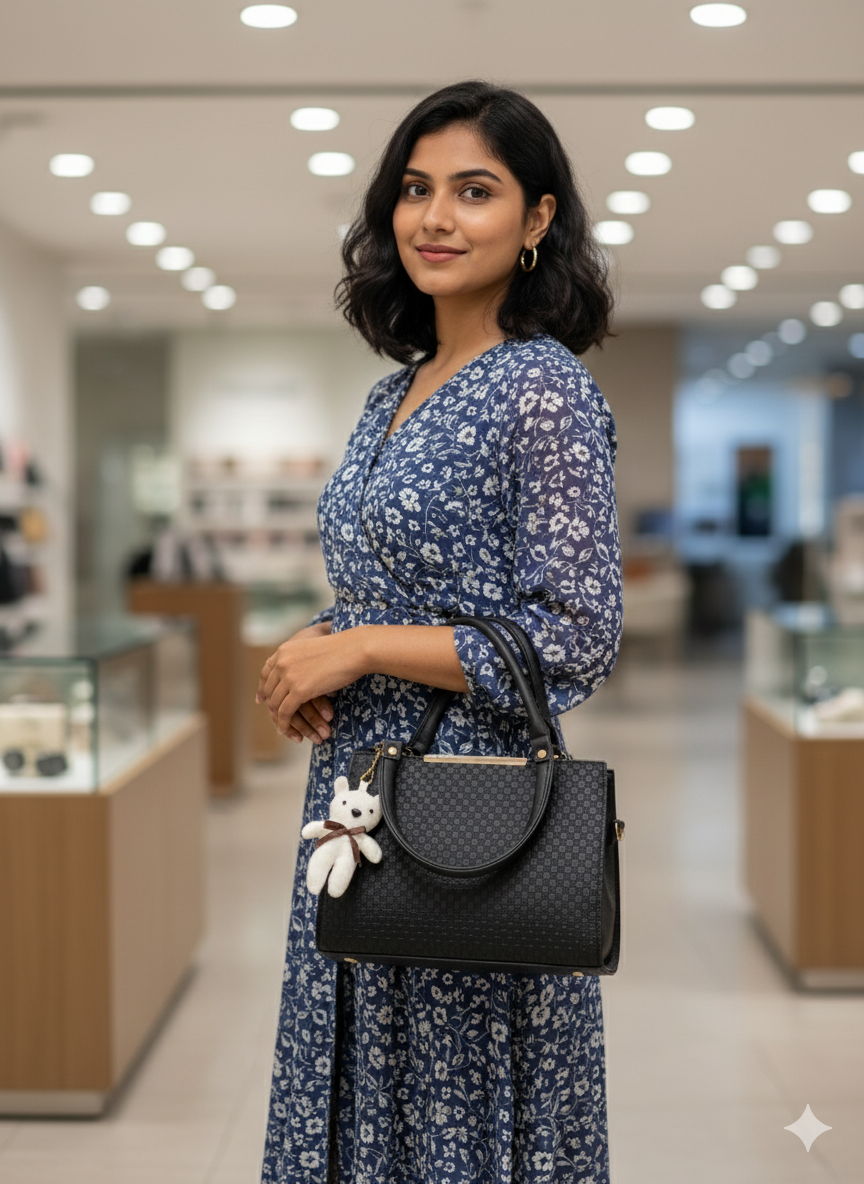 Heightsmart Elegant Black Handbag