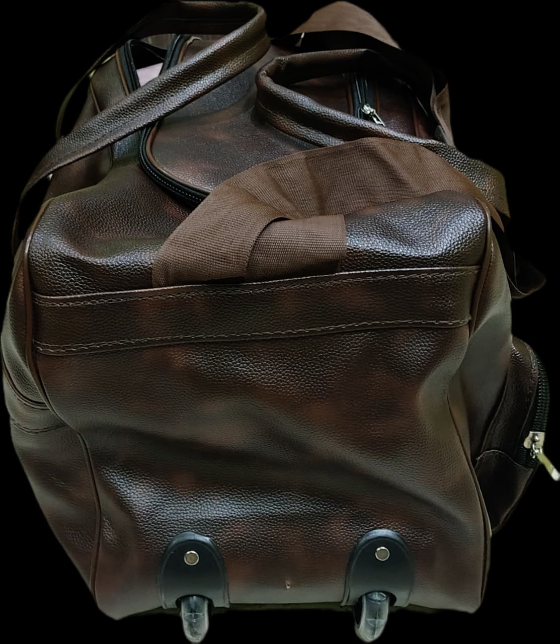 Leather Travel Duffel Bag