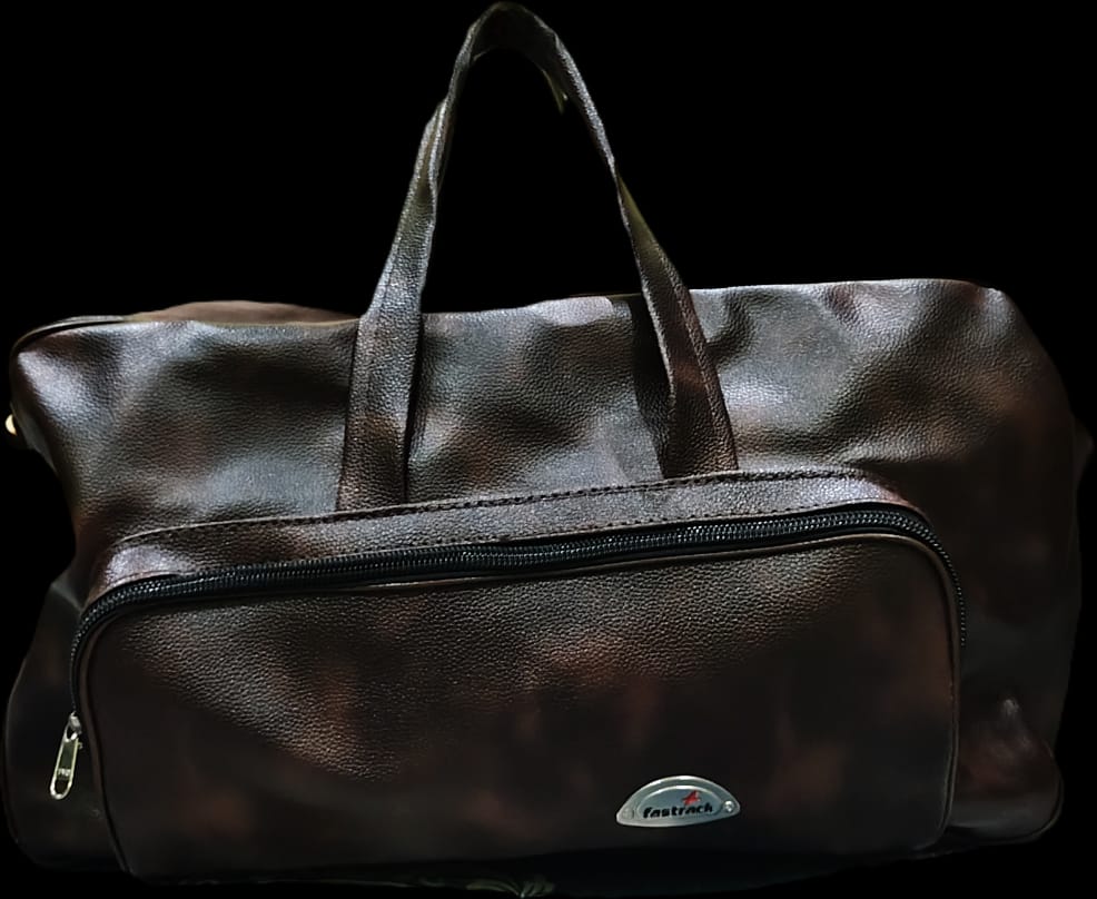 Leather Travel Duffel Bag