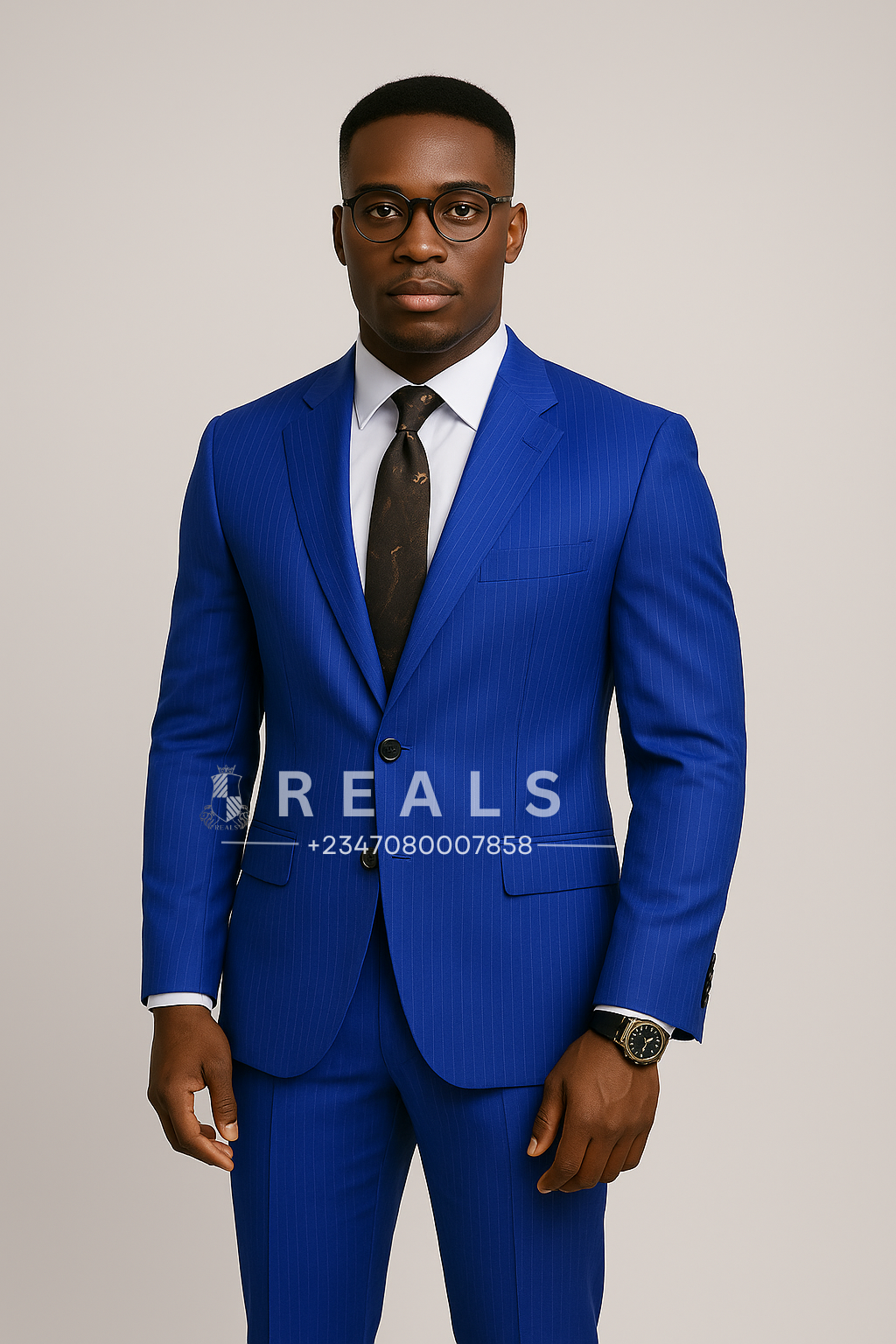 Royal Blue Men's Suit