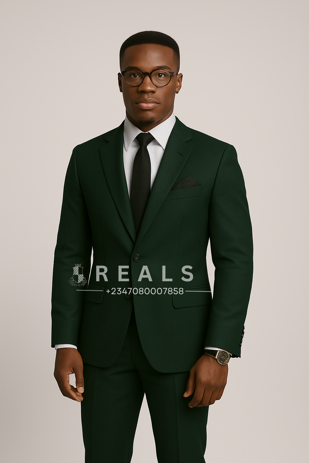 Men's Dark Green Suit