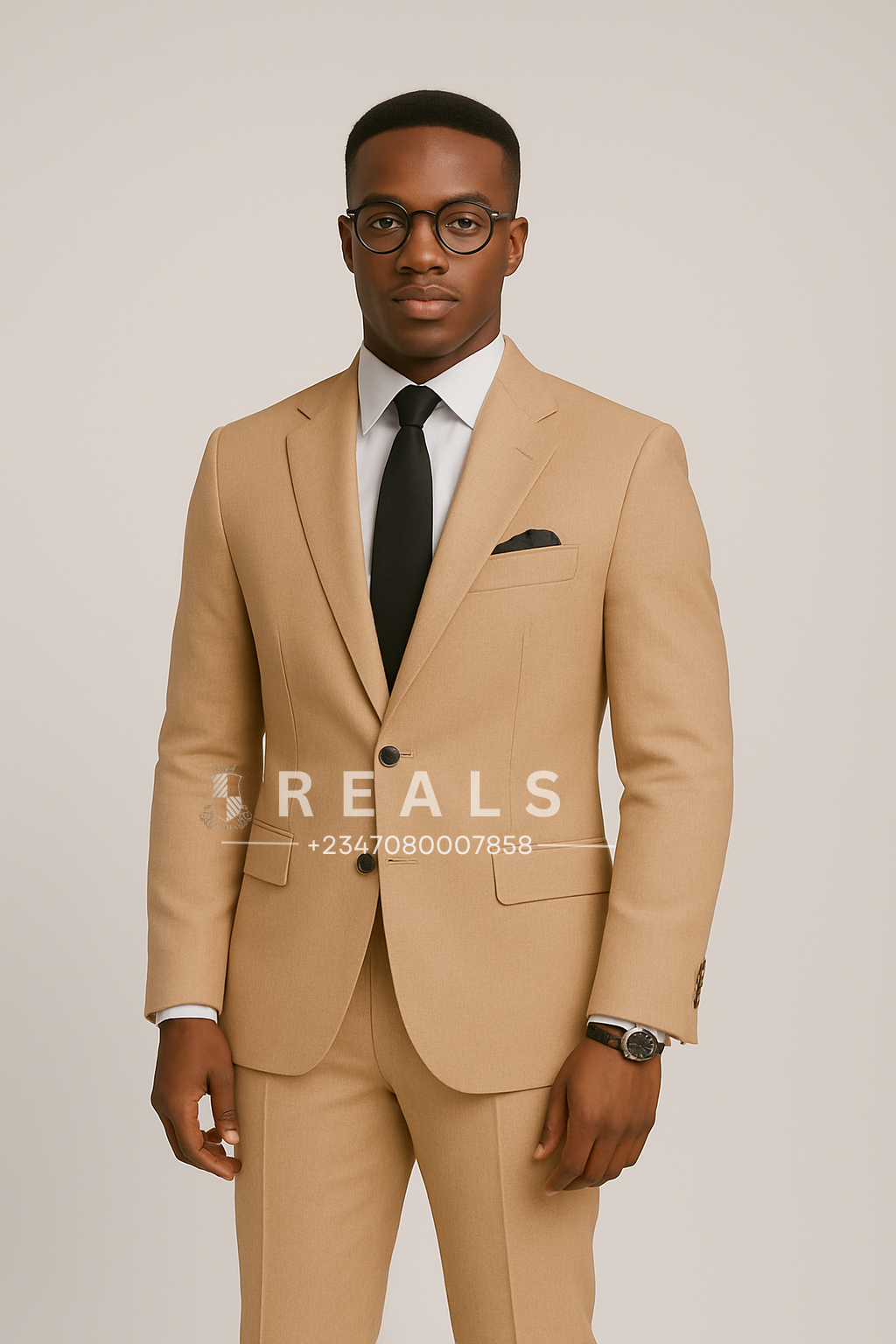 Classic Tan Two-Piece Suit