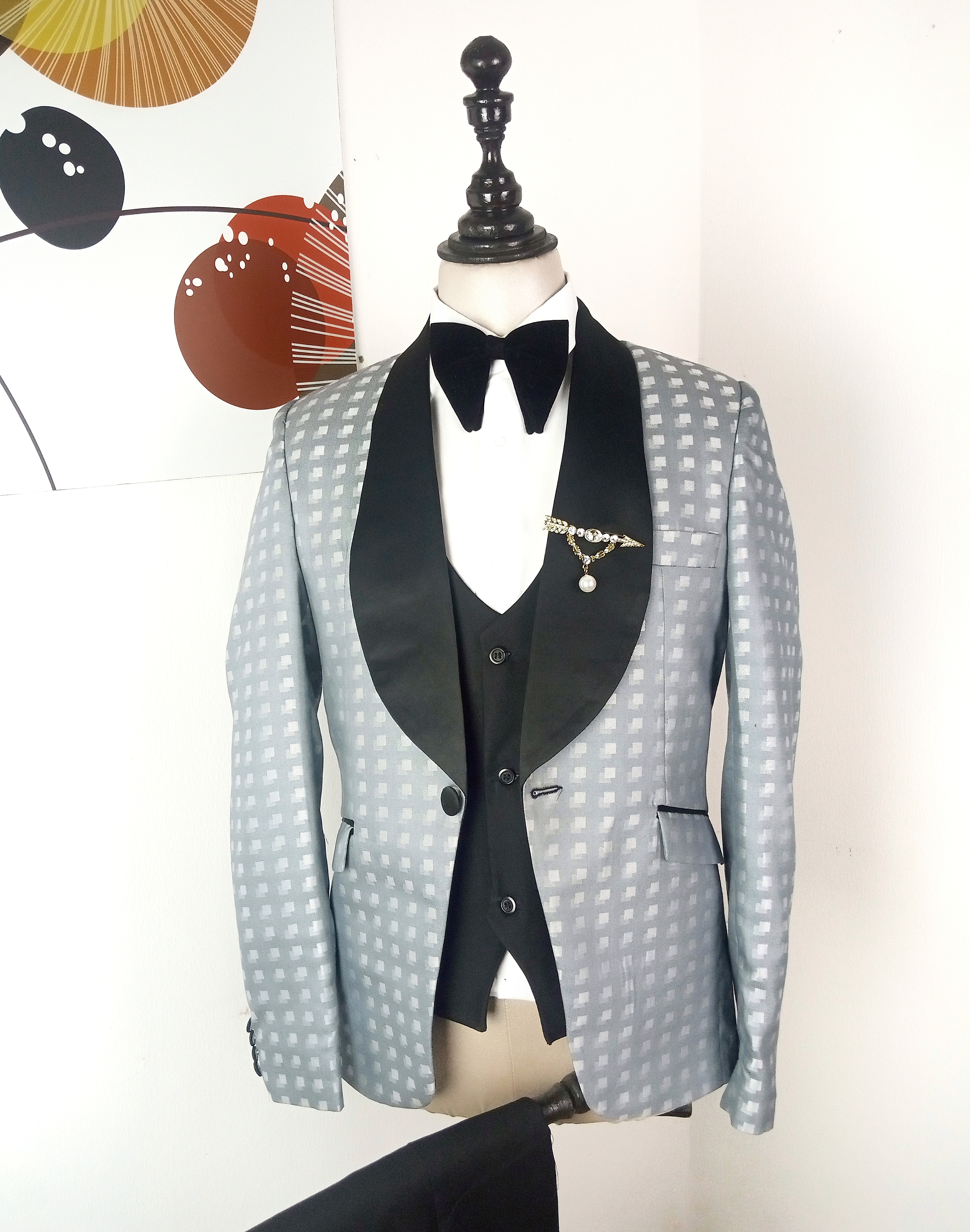 Elegant Grey 3piece Tuxedo