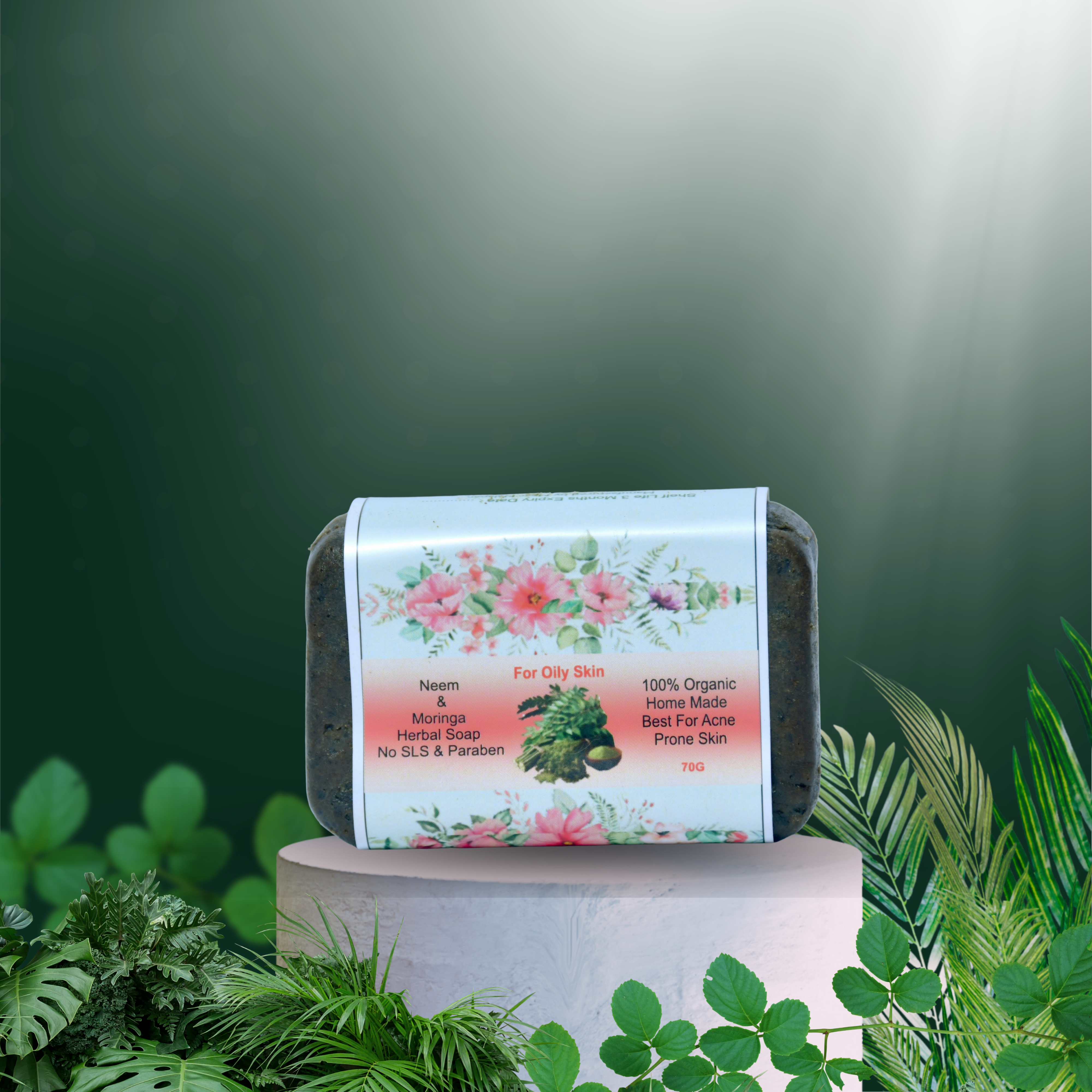  Neem & Moringa  Herbal Soap