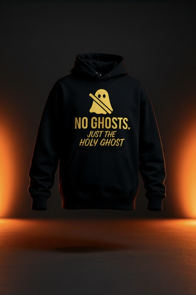 NO GHOSTS Hoodie — Gold Edition