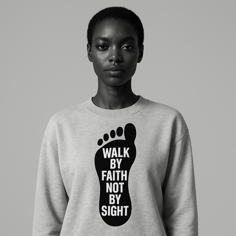 Walk by Faith – Premium Sweatshirt