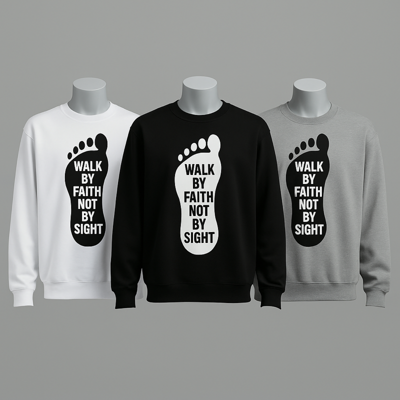 Walk by Faith – Premium Sweatshirt