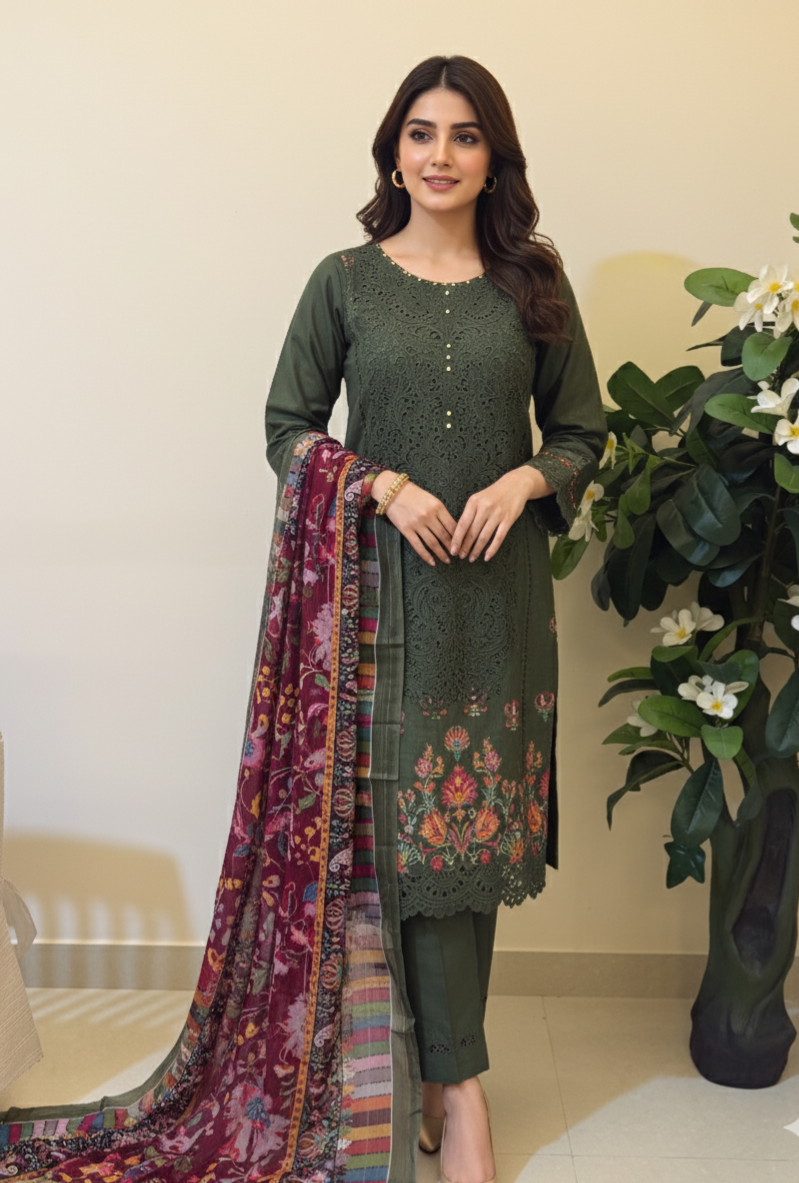 Embroidered Lawn Suit By Laiba Bin Hameed