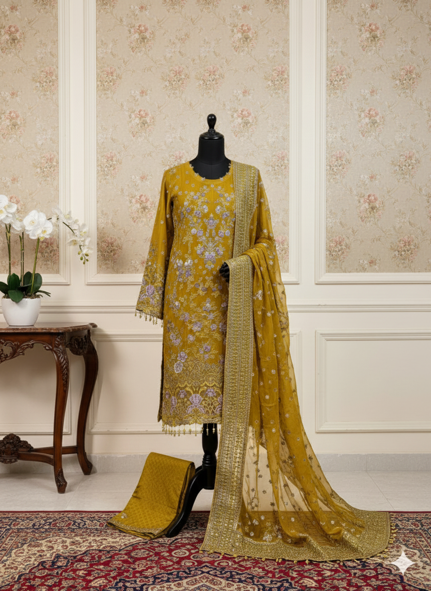 Chiffon Semi Party Wear By Nurin Noor's 