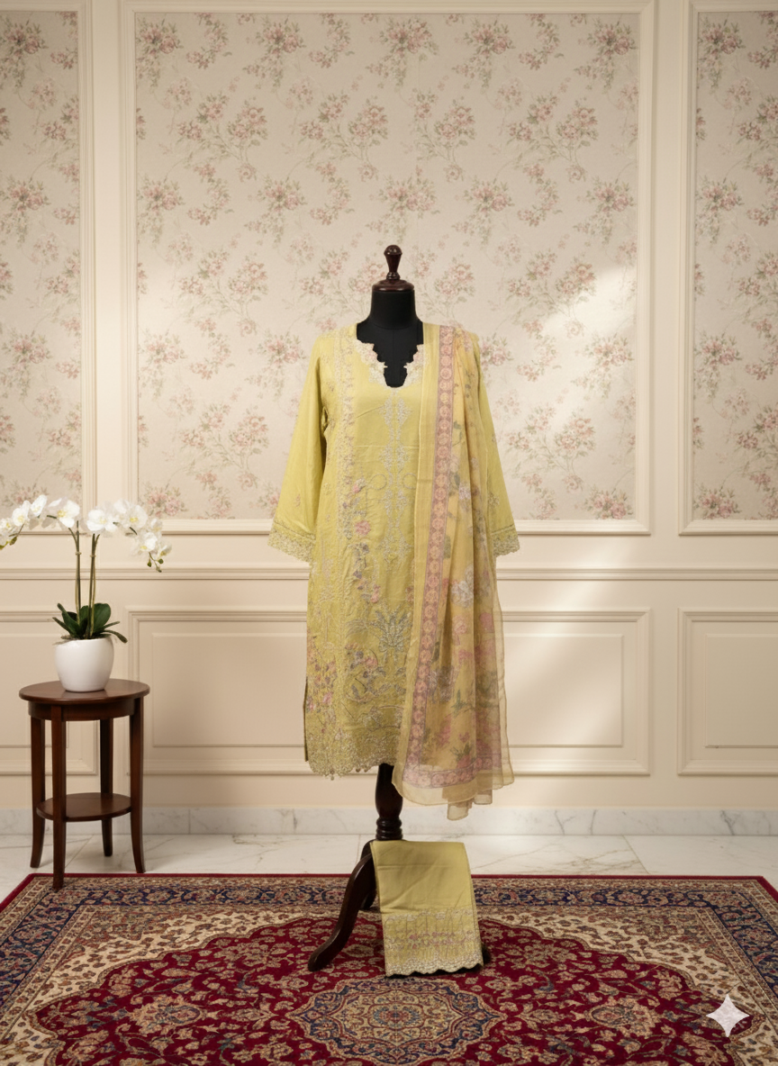 Embroidered Lawn Suit By Bin Saeed 
