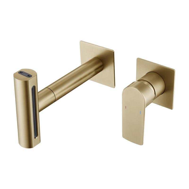 Modern Brass Wall-Mounted Faucet