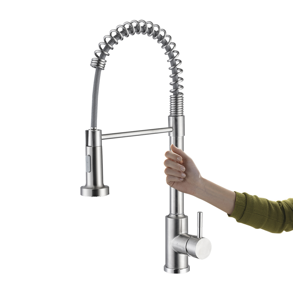 Industrial-style kitchen faucet