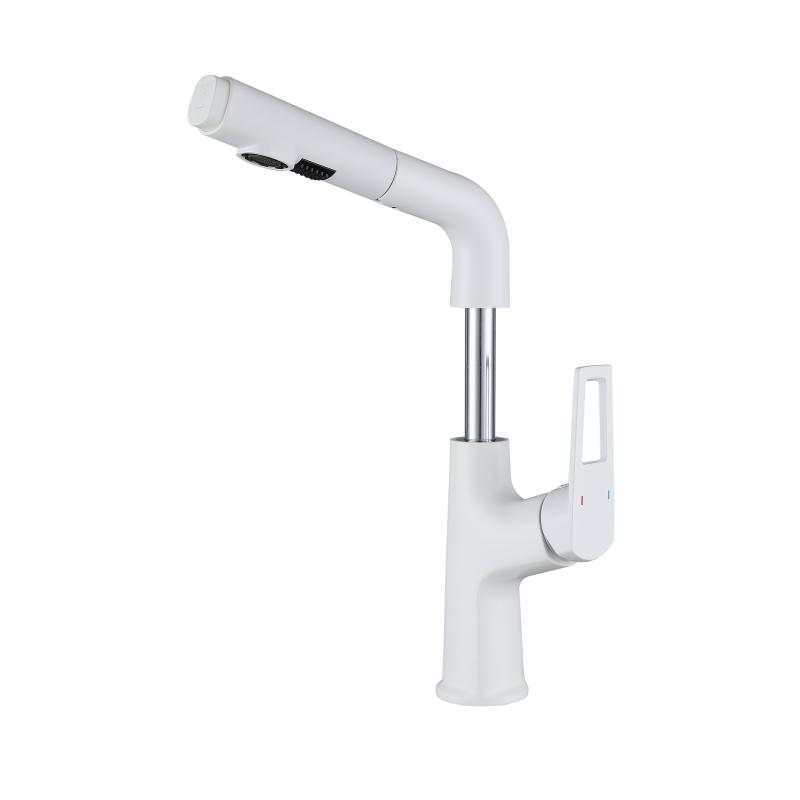 Modern White Kitchen Faucet