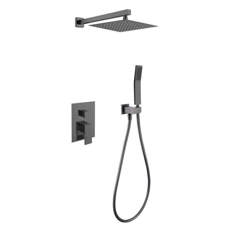 Modern Matte Black Shower Set