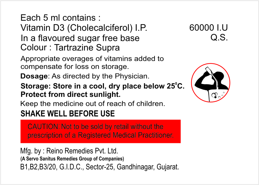 Vitamin D3 Oral Solution 60000 IU