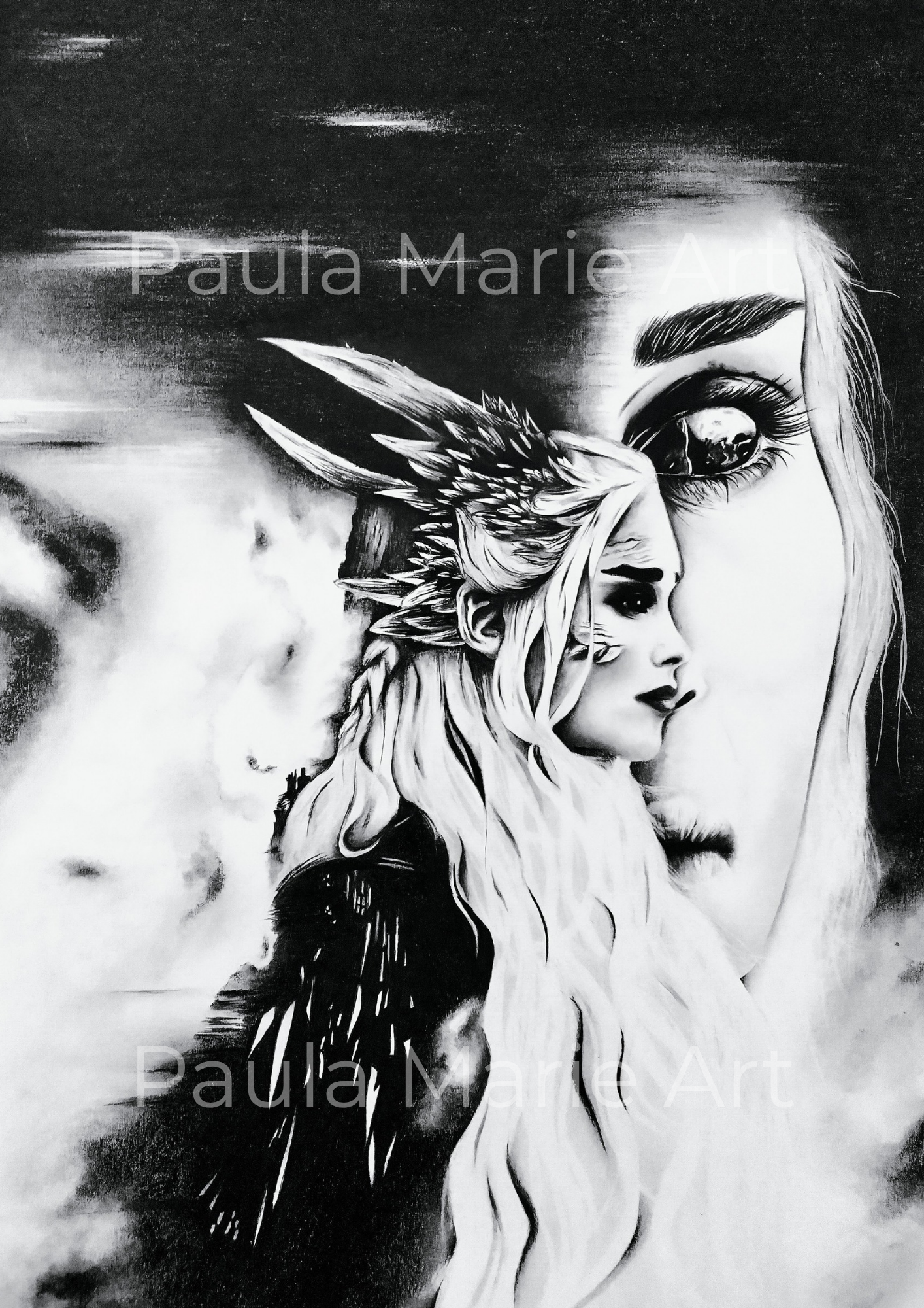 Daenerys Targaryen | ORIGINAL ARTWORK | A3 size