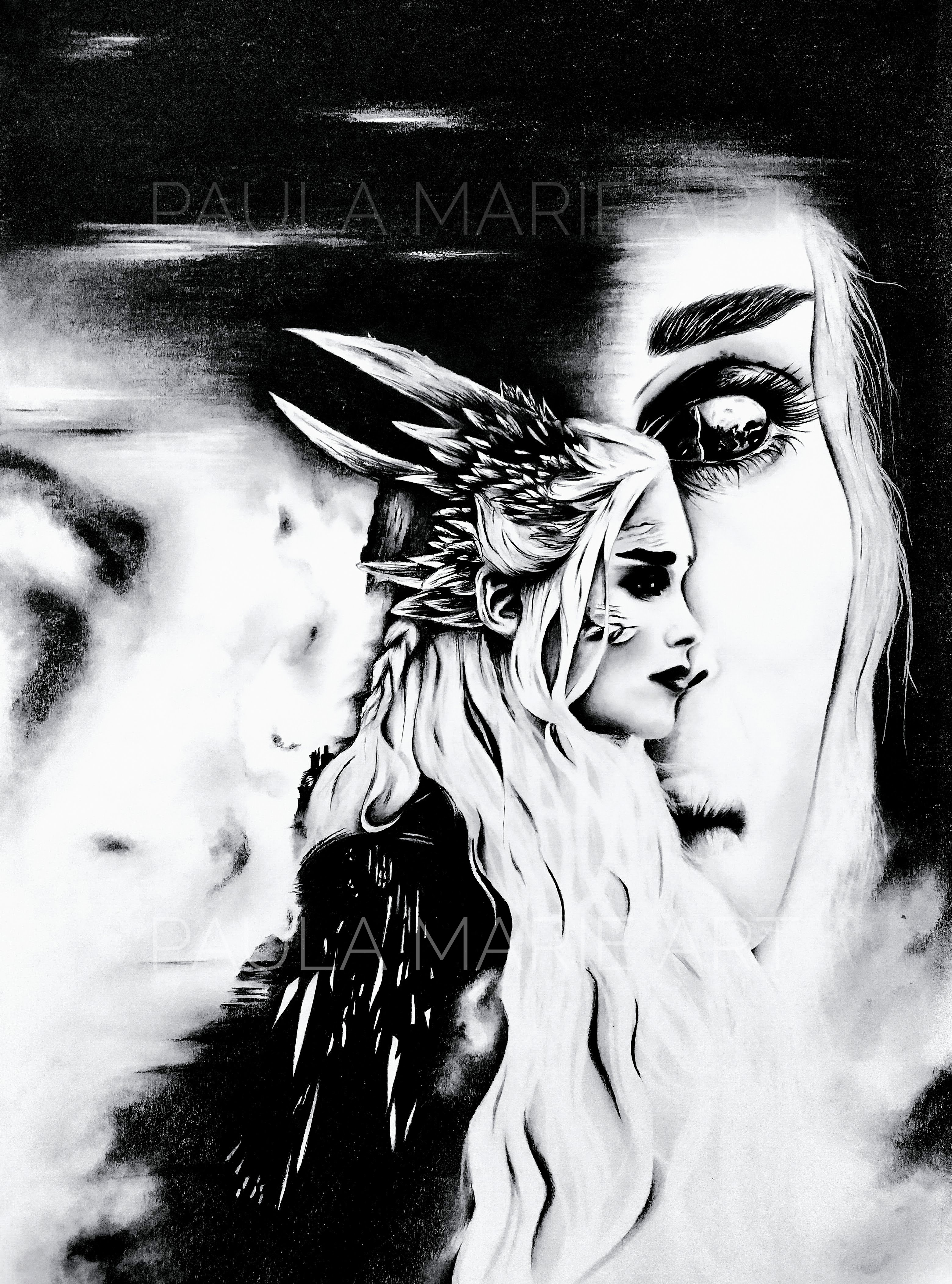 Daenerys Targaryen | Canvas | Ready to hang | A3 size