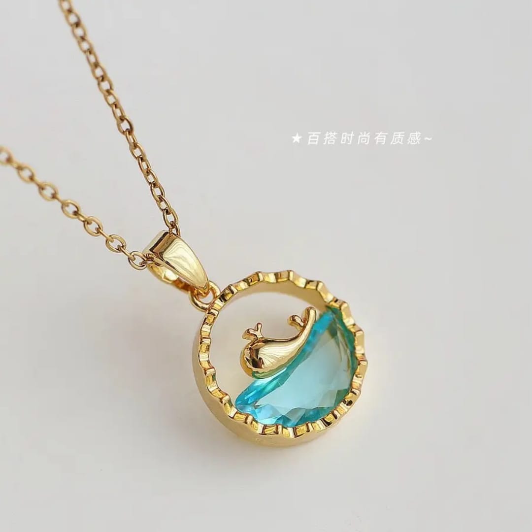 Gold Whale Pendant Necklace