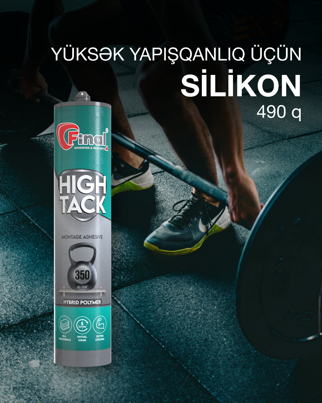 Yüksək Yapışqanlıq üçün Silikon 490 q