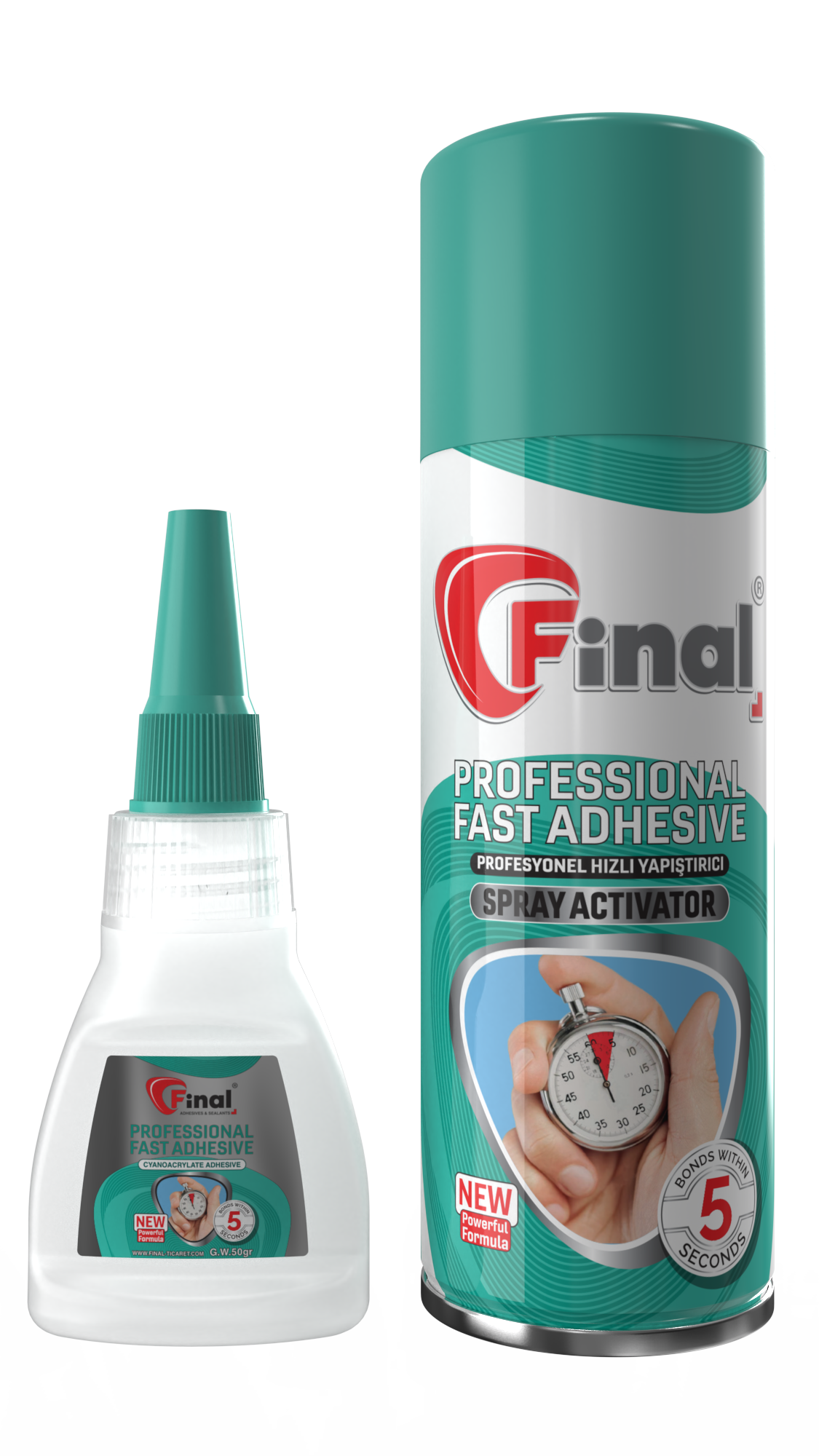 Universal Yapışdırıcı 50 q + Quruducu Sprey 200 ml