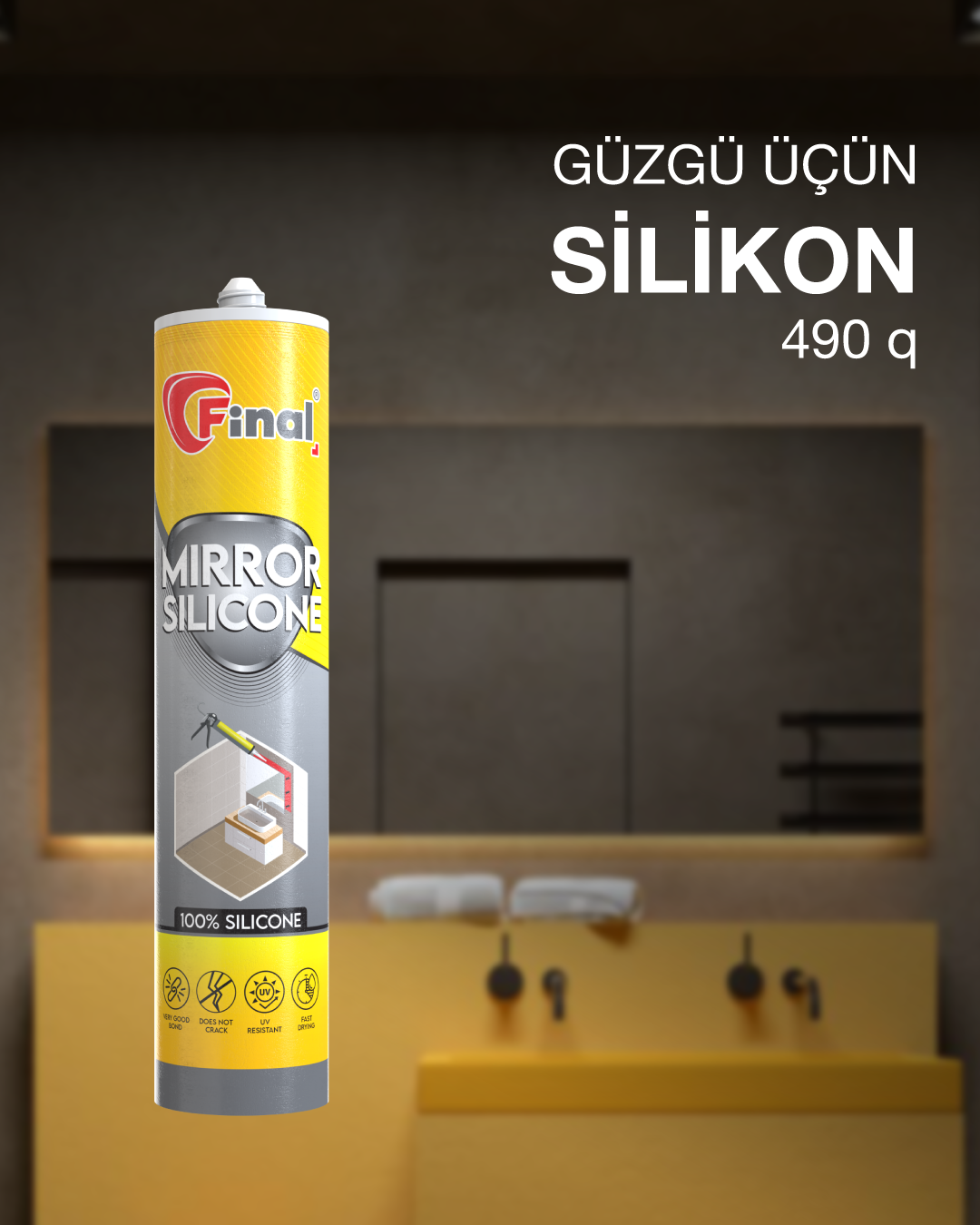 Güzgü üçün Silikon 490 q