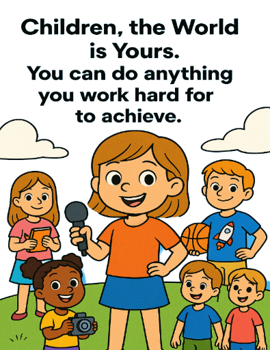 Eva The Kid Reporter Coloring Book-By Journalist Dominic Carter