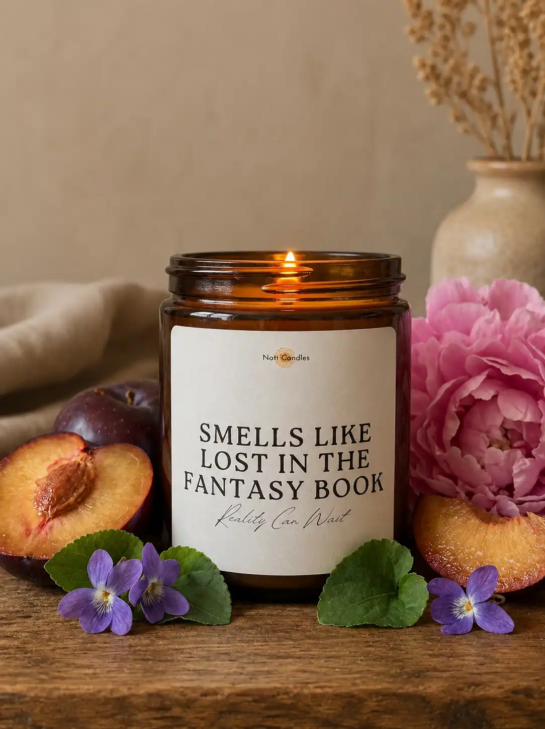 SMELLS LIKE Lost In a Fantasy Book - Reality Can Wait Candle