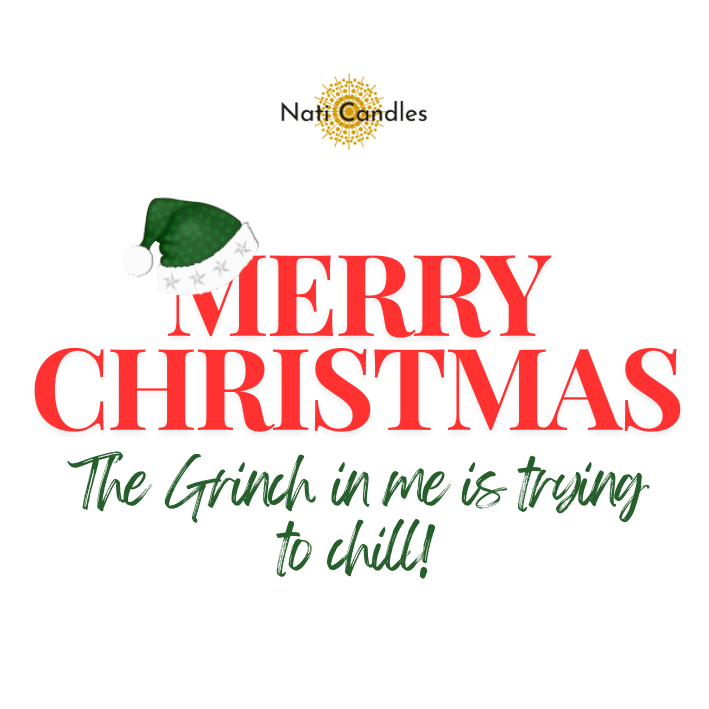 Christmas LABEL for A Candle