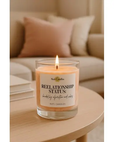 Personalised Label for A Candle