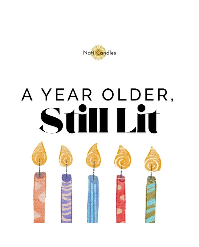 Personalised Label for A Candle