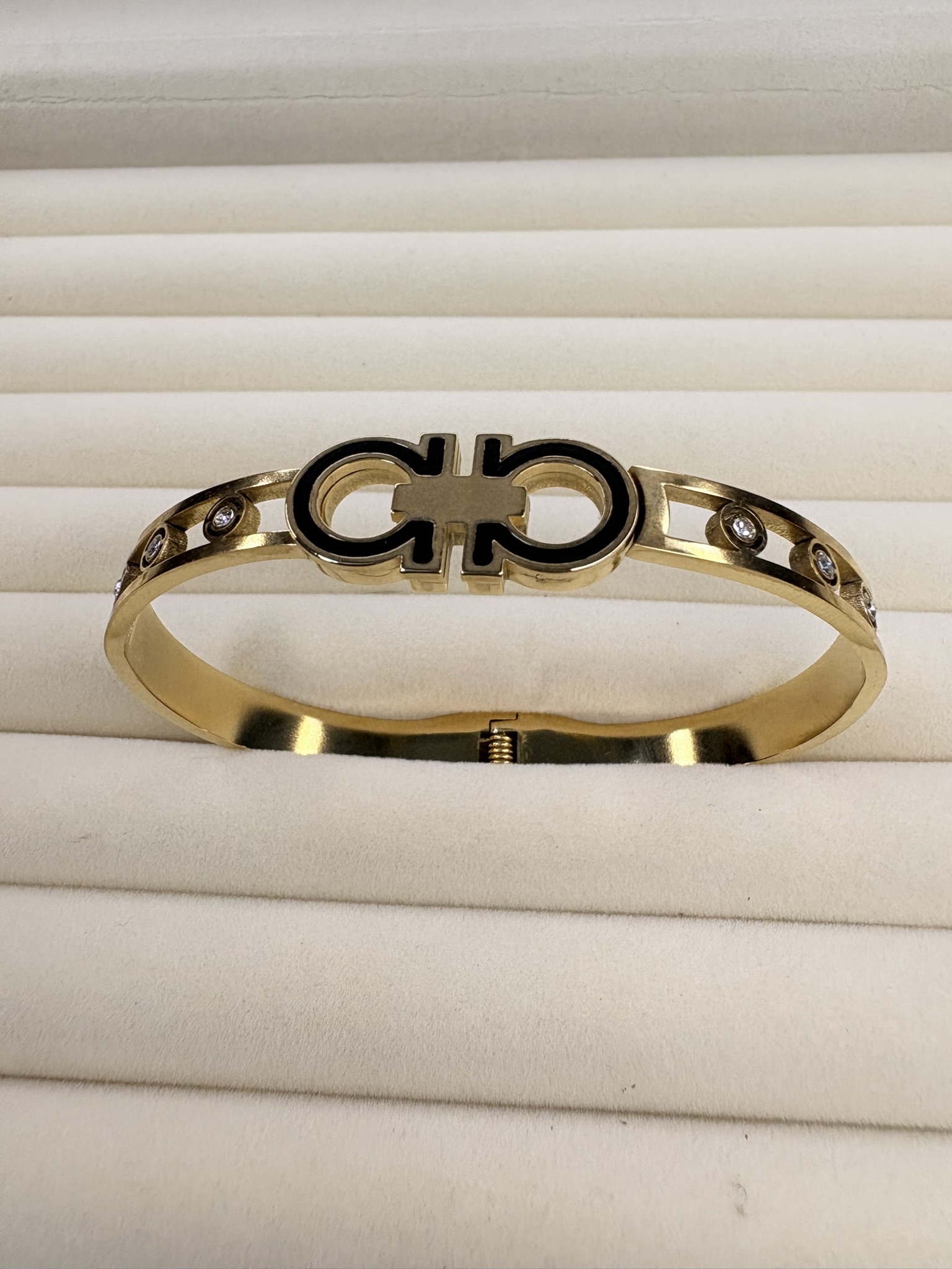 Gold Ferragamo Style Bracelet