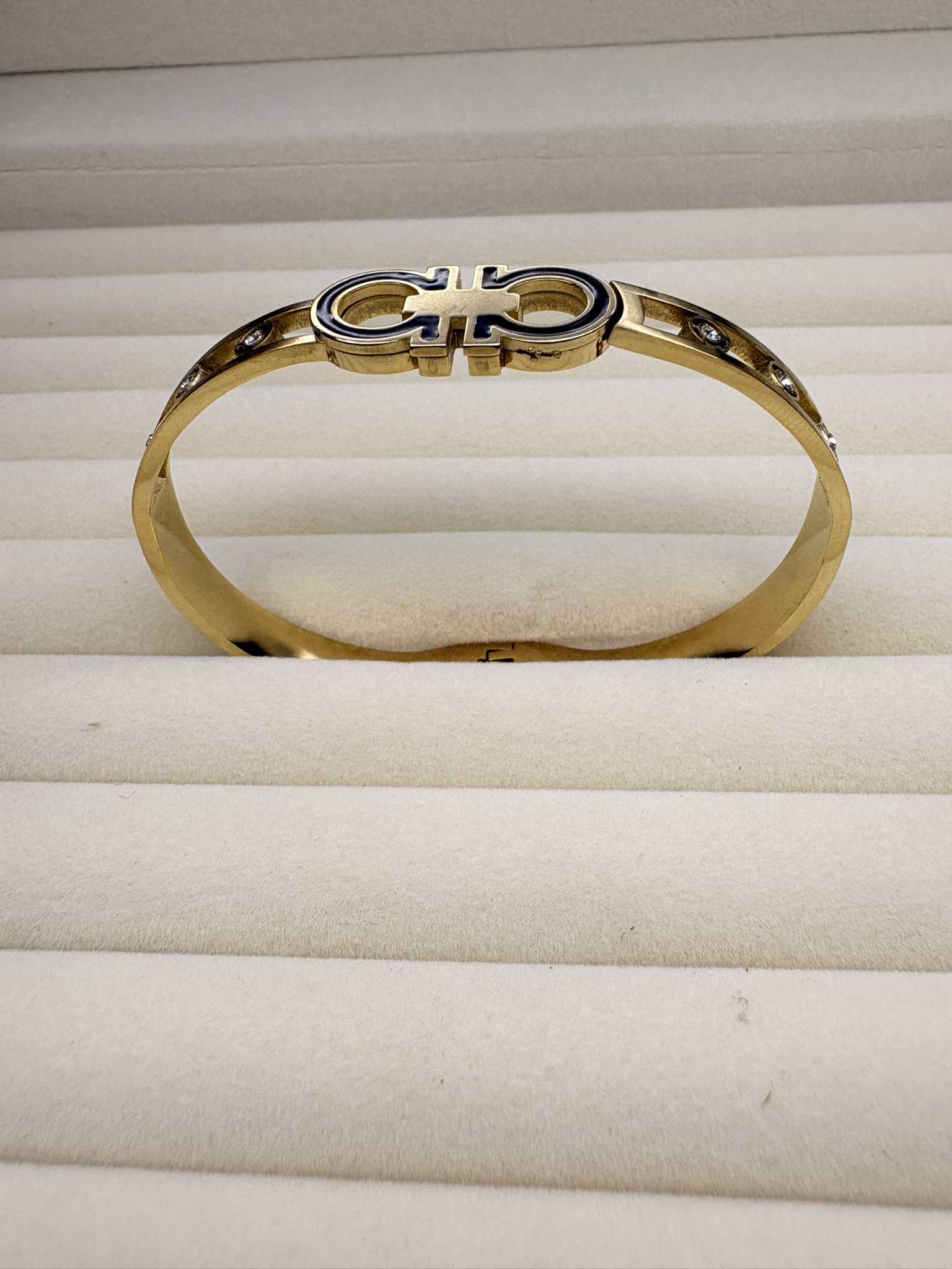 Gold Ferragamo Style Bracelet