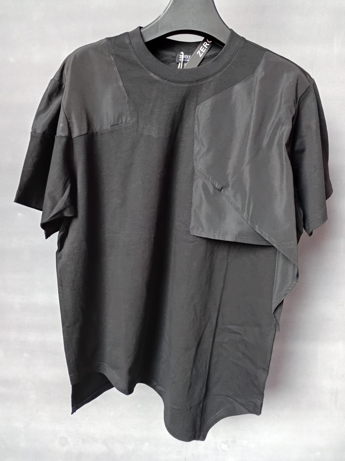 Black Patchwork T-shirt