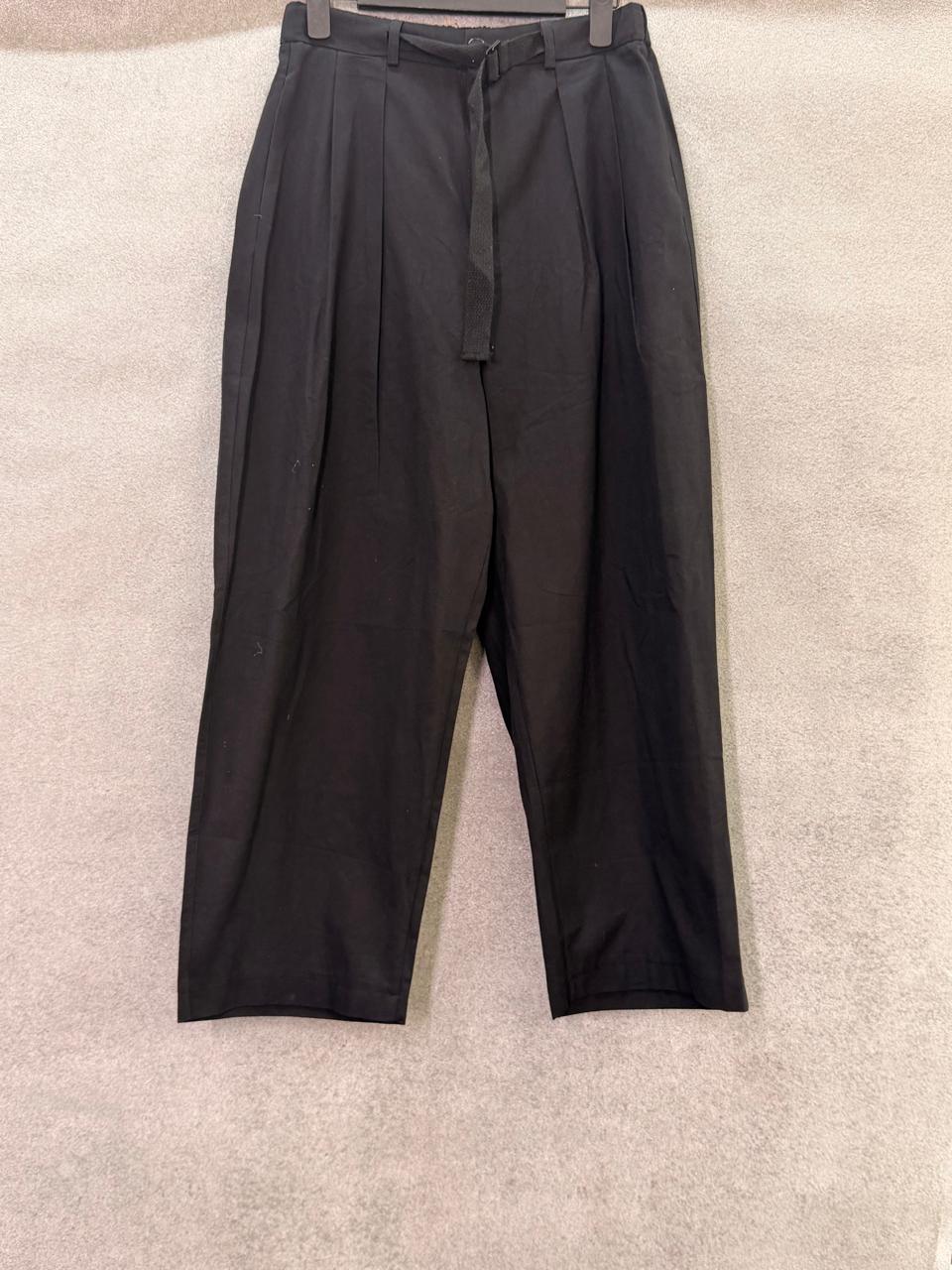 Black Pleated Trousers