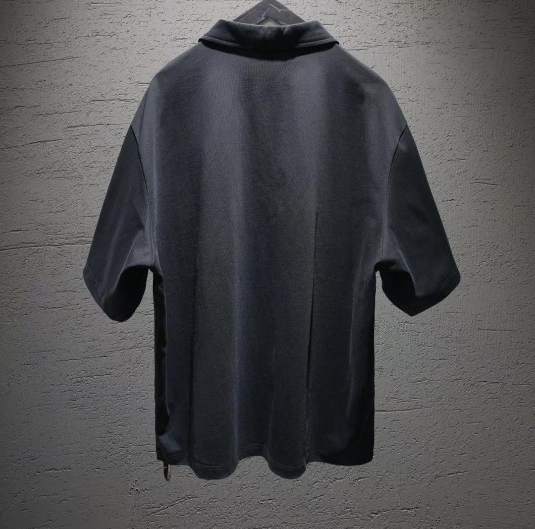 UNKIND SAINT - OVERSIZED zip Polo Shirt
