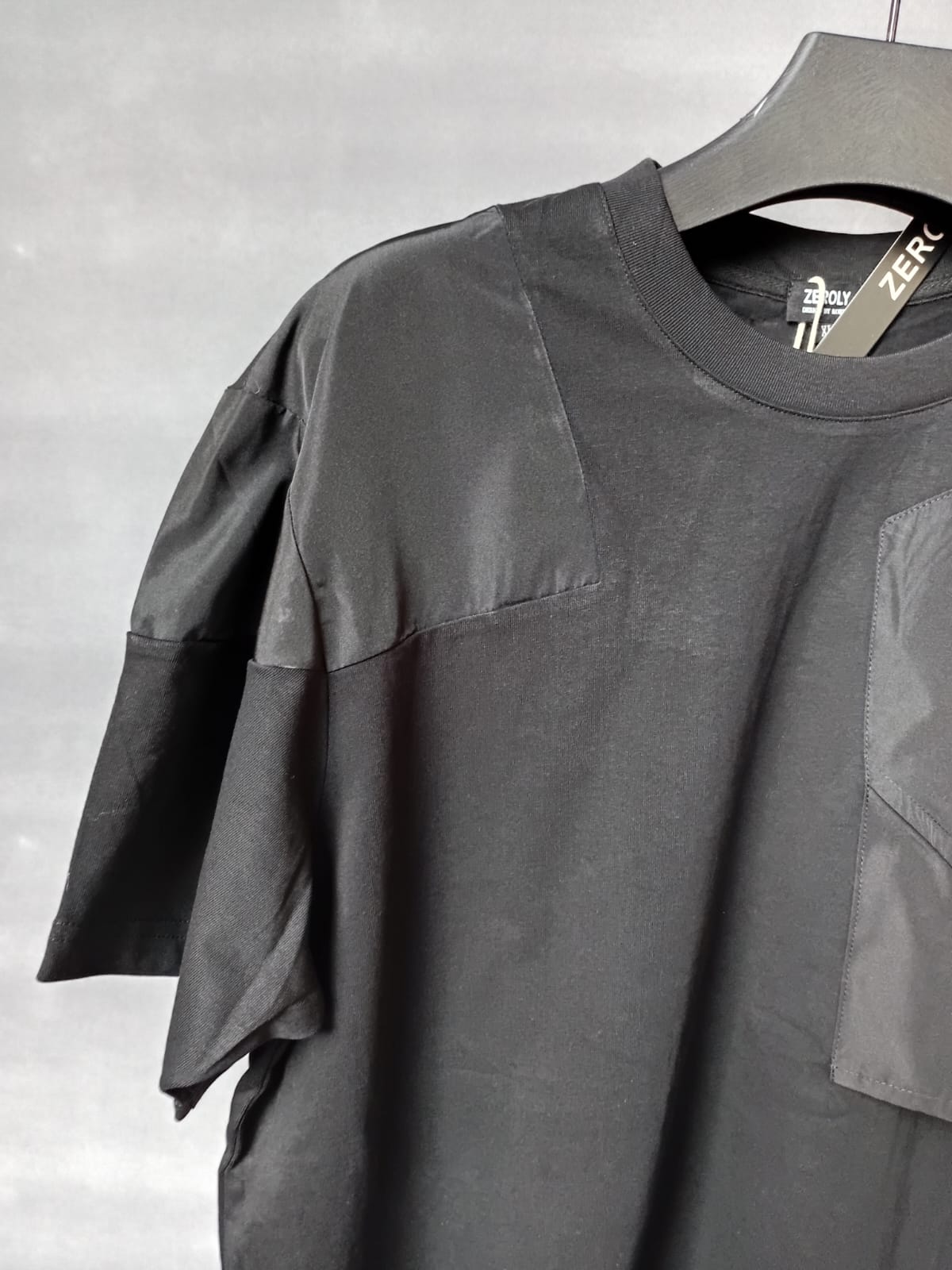 Black Patchwork T-shirt