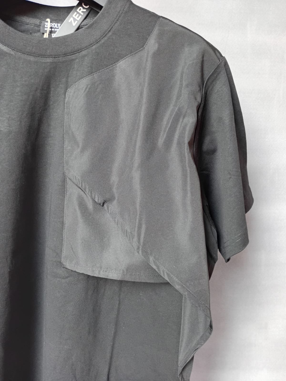 Black Patchwork T-shirt