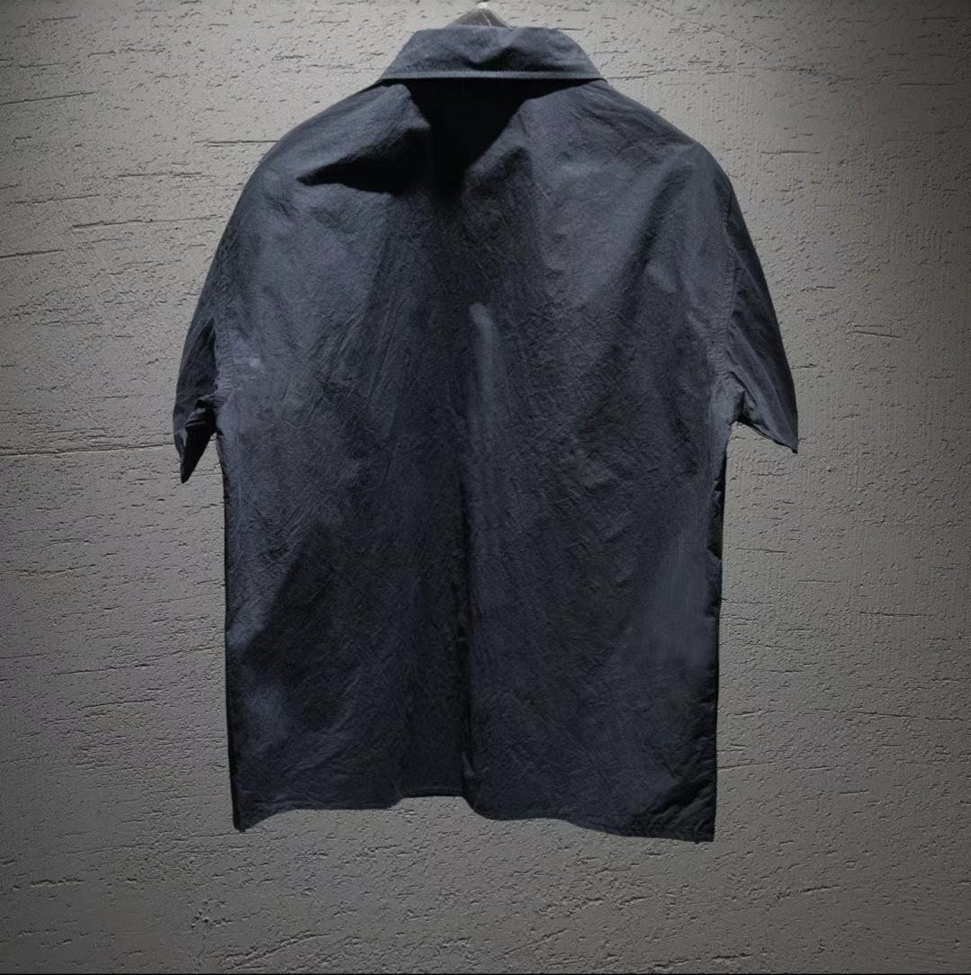 MARSHAL - Oversized Mason cut Short Sleeve Button-Up Shirt