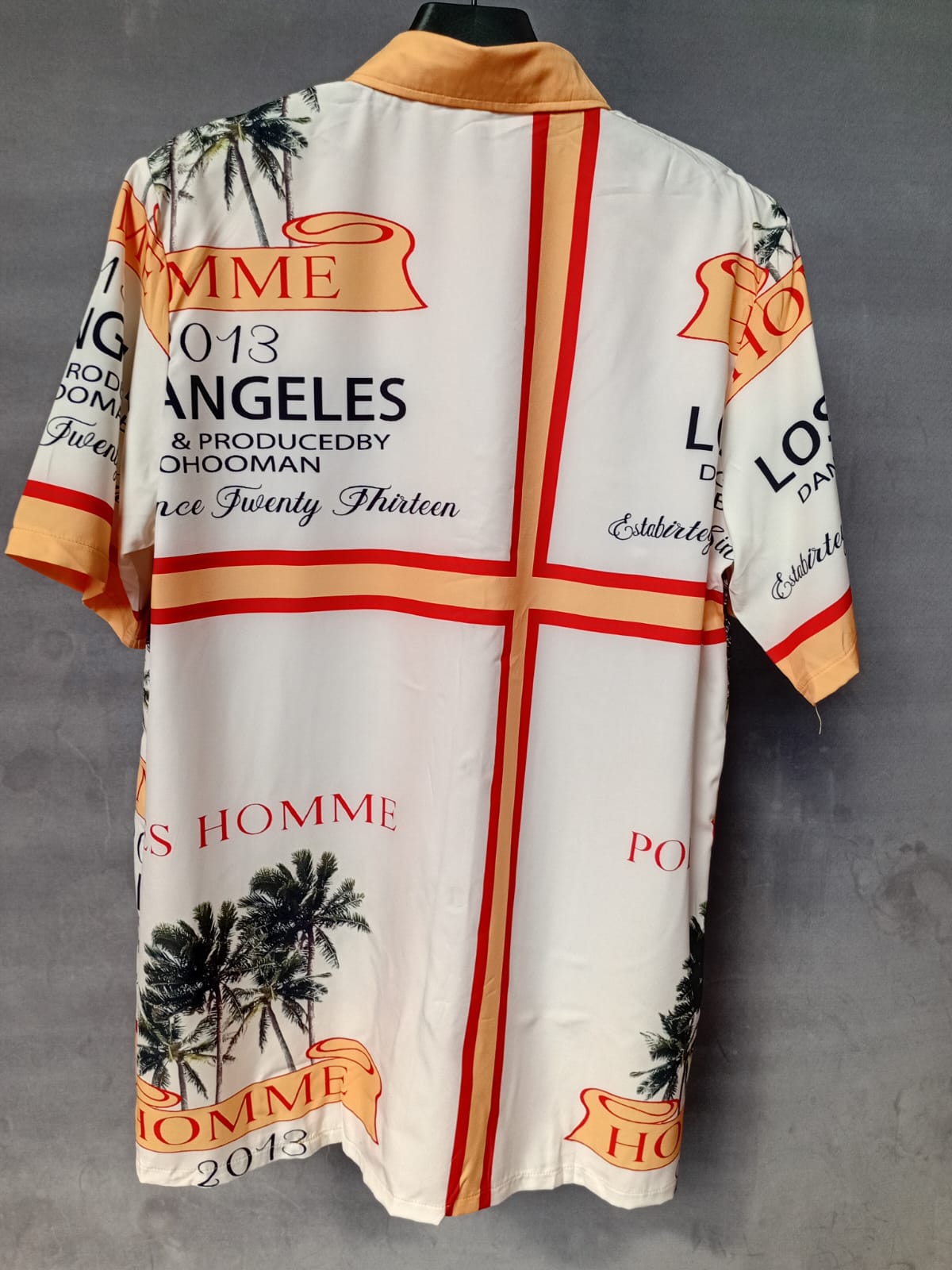 Printed Short Sleeve Button-Up Shirt