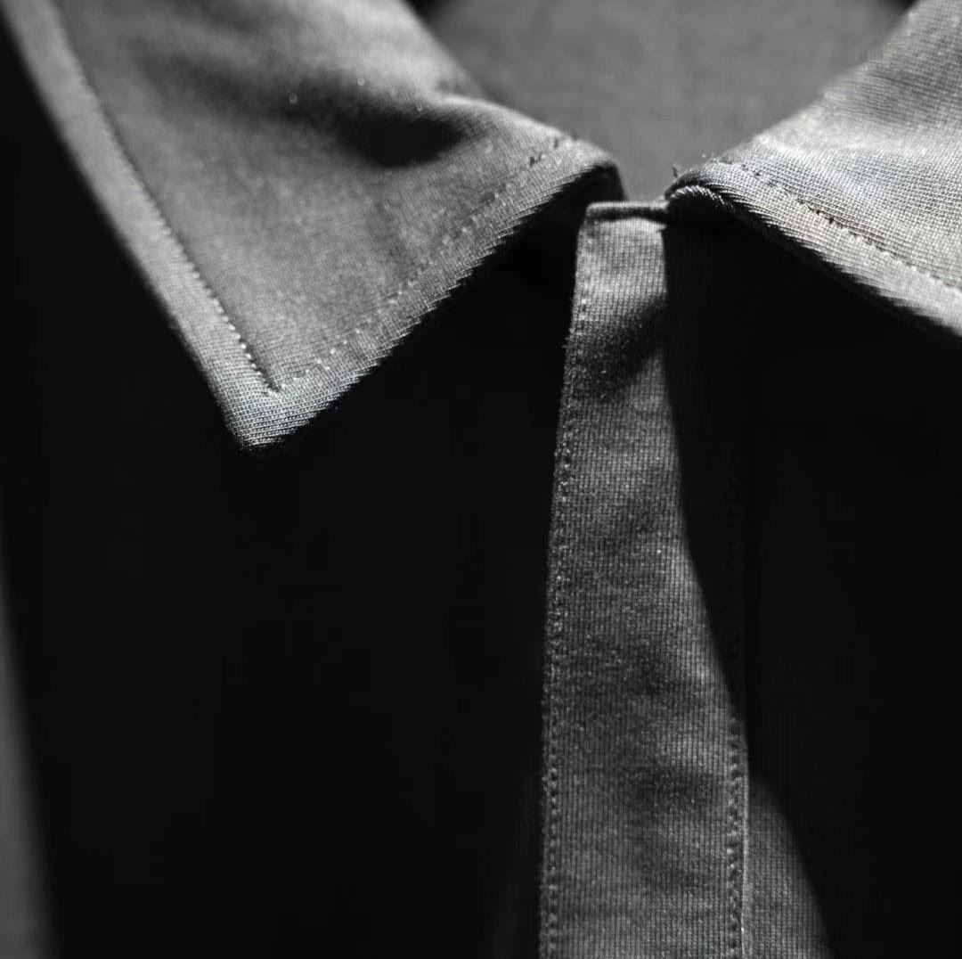 UNKIND SAINT - OVERSIZED zip Polo Shirt